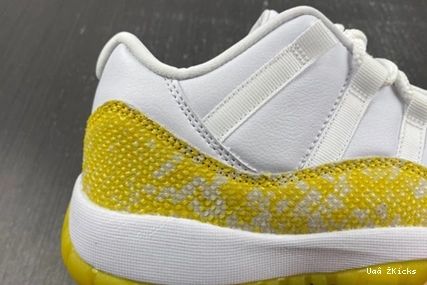 Jordan Air 678 AH7860-107 EasyMatch “Yellow 11 Low Snakeskin” 0926